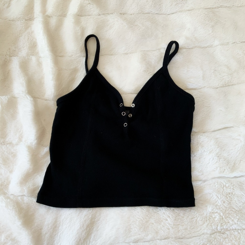 Black crop top
